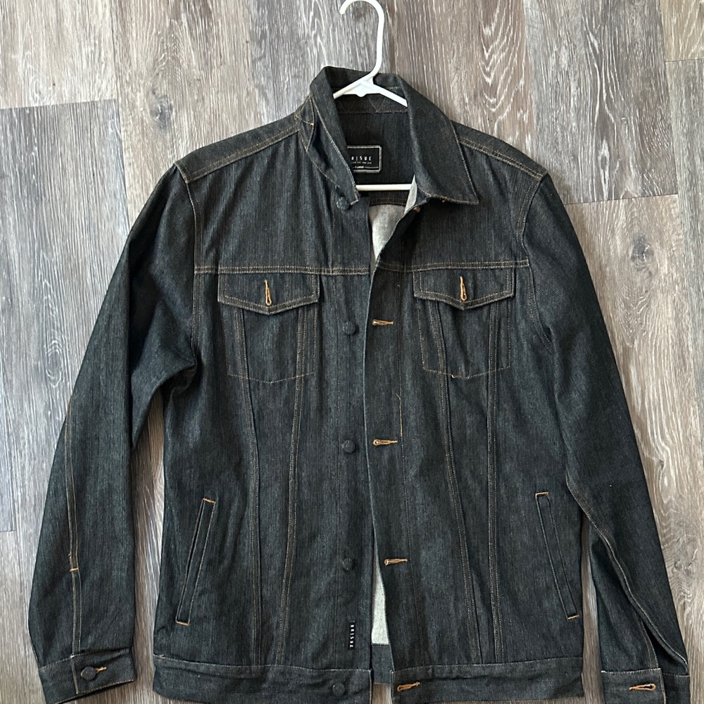 Stylish Dark Gray Denim Jacket